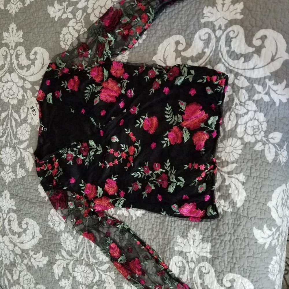 BEAUTIFUL SHEAR SLEEVE DRESSY TOP